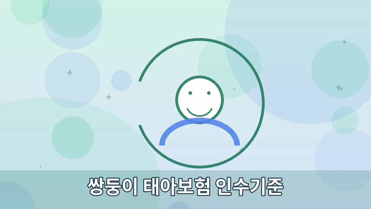 쌍둥이 태아보험 인수기준 안내 이미지 2